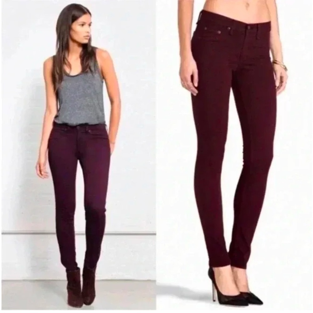 Rag & Bone Legging Skinny Jeans in Mulberry Size 25